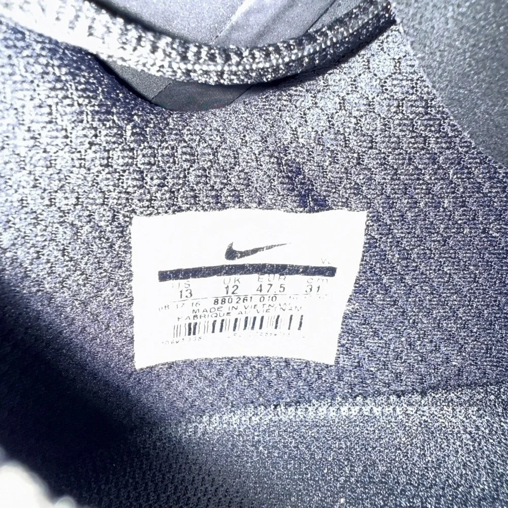 Nike Air Max MVP Elite Baseball‎ Cleats Black White Flywire Size 13